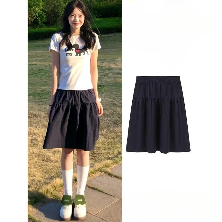 Юбка-миди в японском стиле, женская летняя новая юбка-зонтик с высокой талией, повседневная универсальная короткая юбка трапециевидной формы в студенческом стиле
Юбка-миди в японском стиле, женская летняя новая юбка-зонтик с высокой талией, повседневная универсальная короткая юбка трапециевидной формы в студенческом стиле