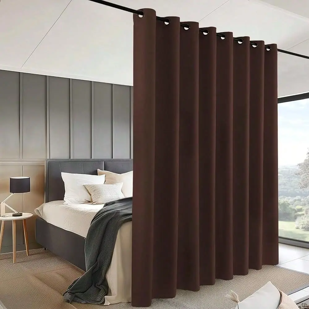 Room Divider Curtain For Sliding Glass Door, Privacy Wall Divider For Bedroom Partition Wide Curtains For Patio Door Room Darke
Room Divider Curtain For Sliding Glass Door, Privacy Wall Divider For Bedroom Partition Wide Curtains For Patio Door Room Darke