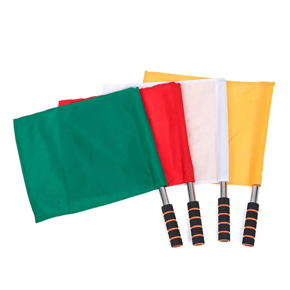 4pcs Referee Flags Durable Waterproof Cloth Sponge Handle Stainless Steel Pole Suitable Outdoor Football Game Signal
4pcs Referee Flags Durable Waterproof Cloth Sponge Handle Stainless Steel Pole Suitable Outdoor Football Game Signal