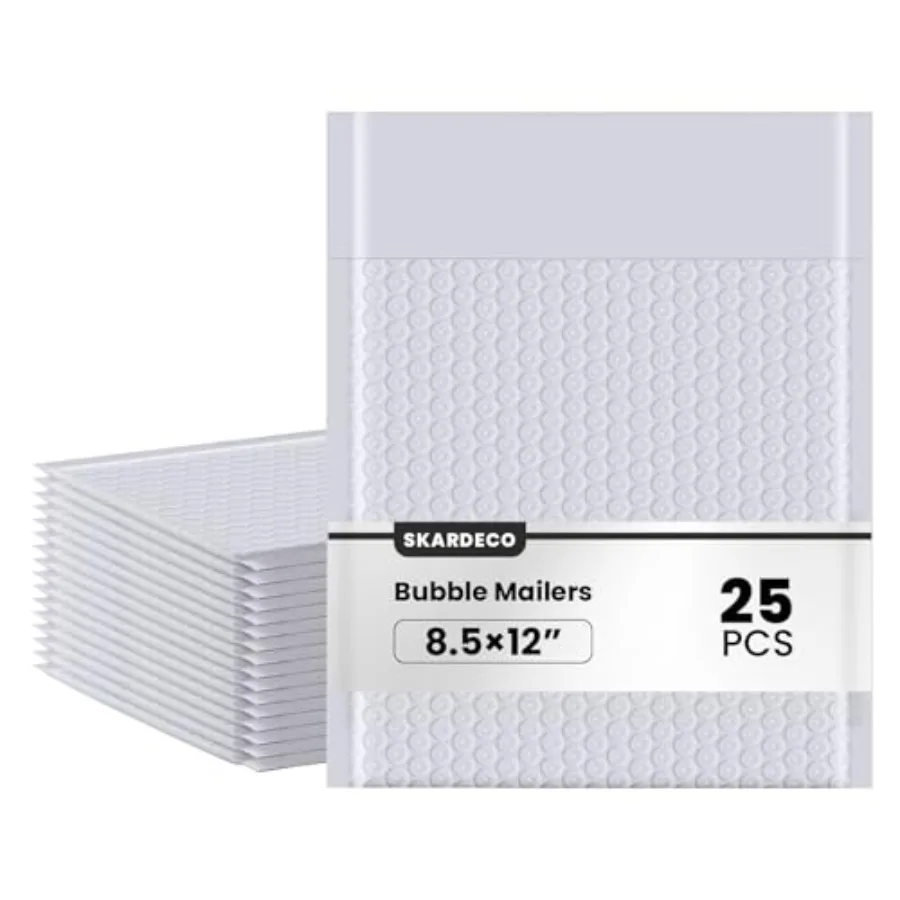 Bubble Mailers 8.5x11inch 25Pack Grey Bubble Mailers Self-Seal Padded Mailing Envelopes Bubble Opaque Padded Mailer for Small B
Bubble Mailers 8.5x11inch 25Pack Grey Bubble Mailers Self-Seal Padded Mailing Envelopes Bubble Opaque Padded Mailer for Small B