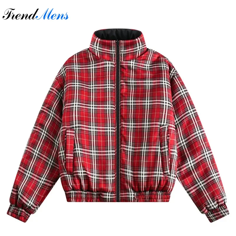 Winter Vintage Colorblock Double Sided Parka Men's Thickened Standing Collar Casual Loose Coat Couple Street Hip Hop Fashion Top
Winter Vintage Colorblock Double Sided Parka Men's Thickened Standing Collar Casual Loose Coat Couple Street Hip Hop Fashion Top