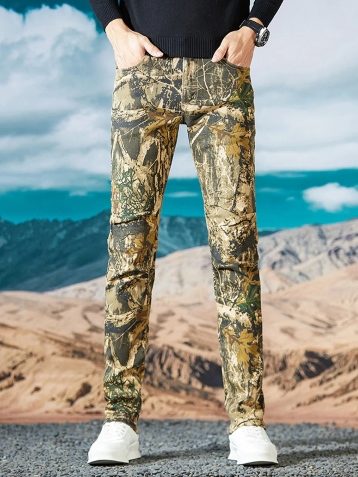 Maple Le Print Camouflage Jeans Men's Trendy American High Street Slim Fit Casual Long Pants Spring Autumn Le Pattern
Maple Le Print Camouflage Jeans Men's Trendy American High Street Slim Fit Casual Long Pants Spring Autumn Le Pattern