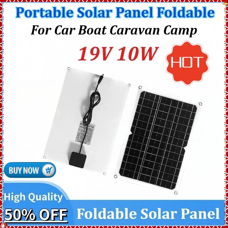 New 10W Solar Panel Kit Complete Camping 19V Foldable Solar Power Station Portable Generator Charger for Camp Car Boat Caravan
New 10W Solar Panel Kit Complete Camping 19V Foldable Solar Power Station Portable Generator Charger for Camp Car Boat Caravan