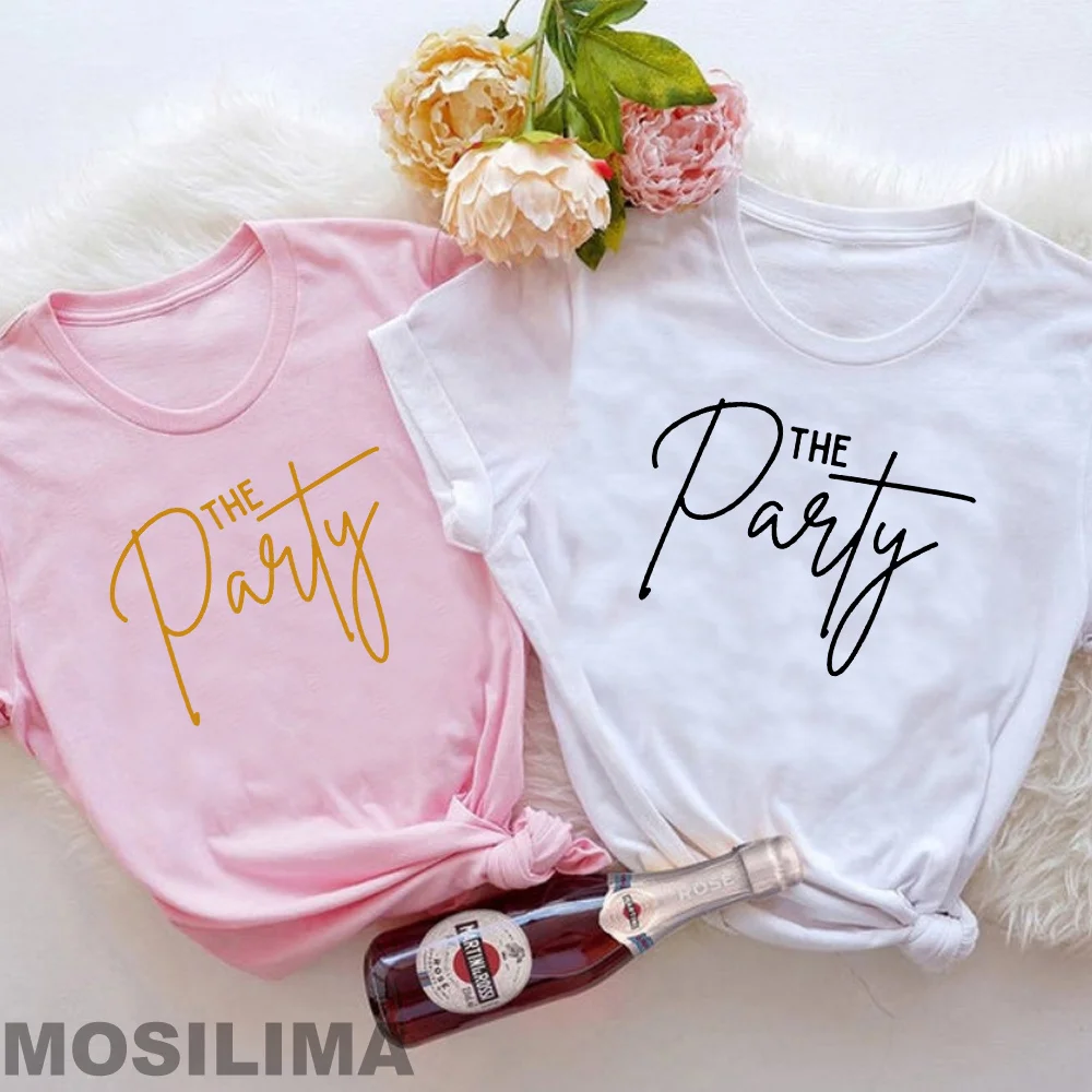 Bride Team Shirts Women Aesthetic Bachelorette Party Wedding Tops Bridesmaid T-shirt Summer O-neck Tops TX329
Bride Team Shirts Women Aesthetic Bachelorette Party Wedding Tops Bridesmaid T-shirt Summer O-neck Tops TX329