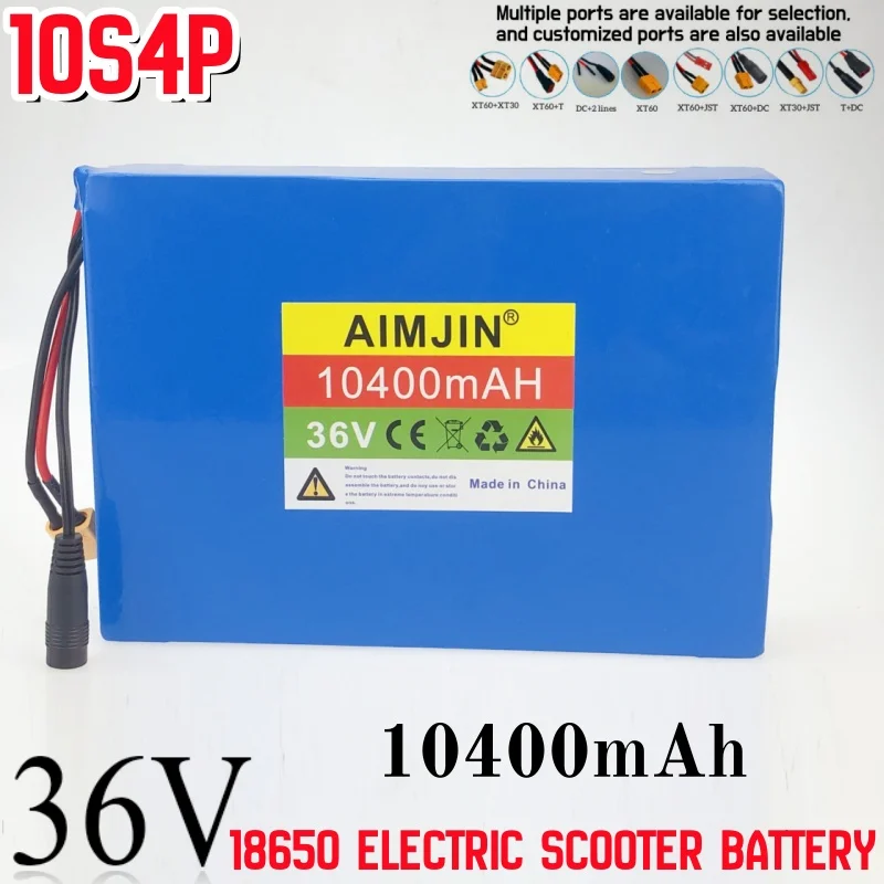 Аккумулятор для электрического скутера 10S4P 36 В 10400 мАч 18650 литий-ионный для скутеров
Аккумулятор для электрического скутера 10S4P 36 В 10400 мАч 18650 литий-ионный для скутеров