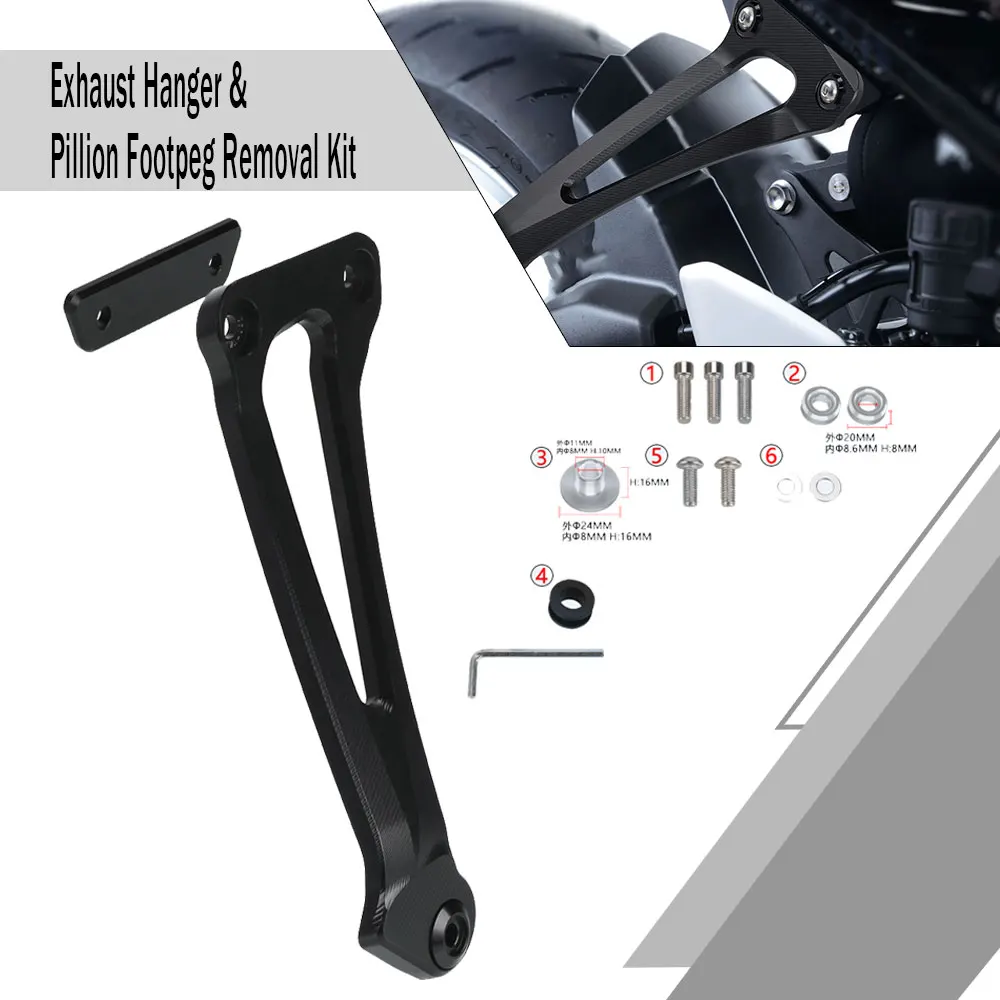 2023 Motorcycle For Kawasaki Z900RS Z900 RS Cafe Performance SE 2018-2024 2022 2021 Exhaust Hanger & Pillion Footpeg Removal Kit
2023 Motorcycle For Kawasaki Z900RS Z900 RS Cafe Performance SE 2018-2024 2022 2021 Exhaust Hanger & Pillion Footpeg Removal Kit