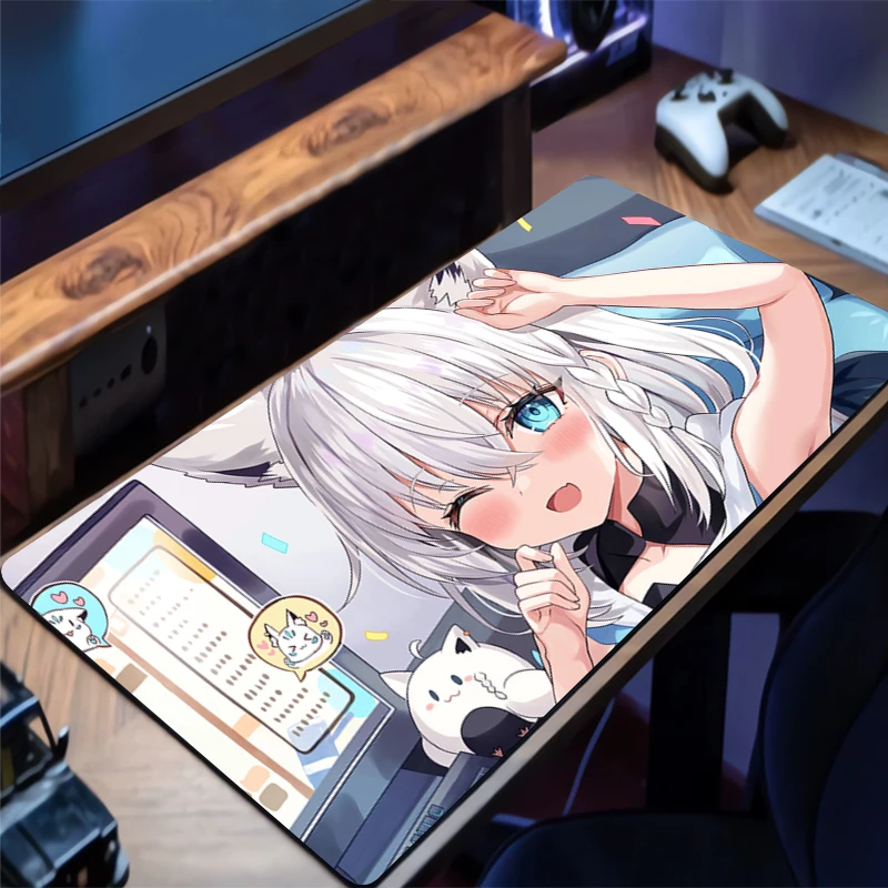 Mouse pad Large size Hololive Shirakami Fubuki desk mat Desktop keyboard desk mat gaming mouse pad Computer accessories Mousepad
Mouse pad Large size Hololive Shirakami Fubuki desk mat Desktop keyboard desk mat gaming mouse pad Computer accessories Mousepad