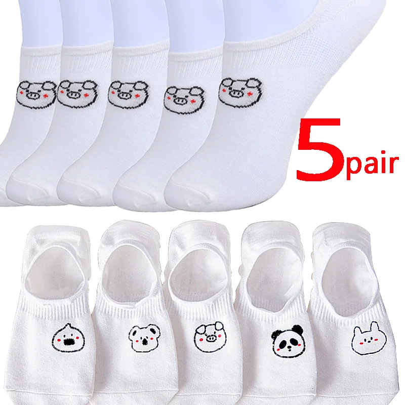 Simple Thin Cartoon Animal White Sock Low Tube Invisible Non Slip For Men Women Socks Average Size Summer Casual Fashion Hosiery
Simple Thin Cartoon Animal White Sock Low Tube Invisible Non Slip For Men Women Socks Average Size Summer Casual Fashion Hosiery