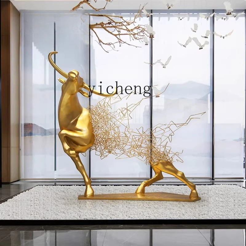 TQQ lobby abstract cow sculpture large floor-to-ceiling ornament hotel lobby fiberglass animal artwork
TQQ lobby abstract cow sculpture large floor-to-ceiling ornament hotel lobby fiberglass animal artwork