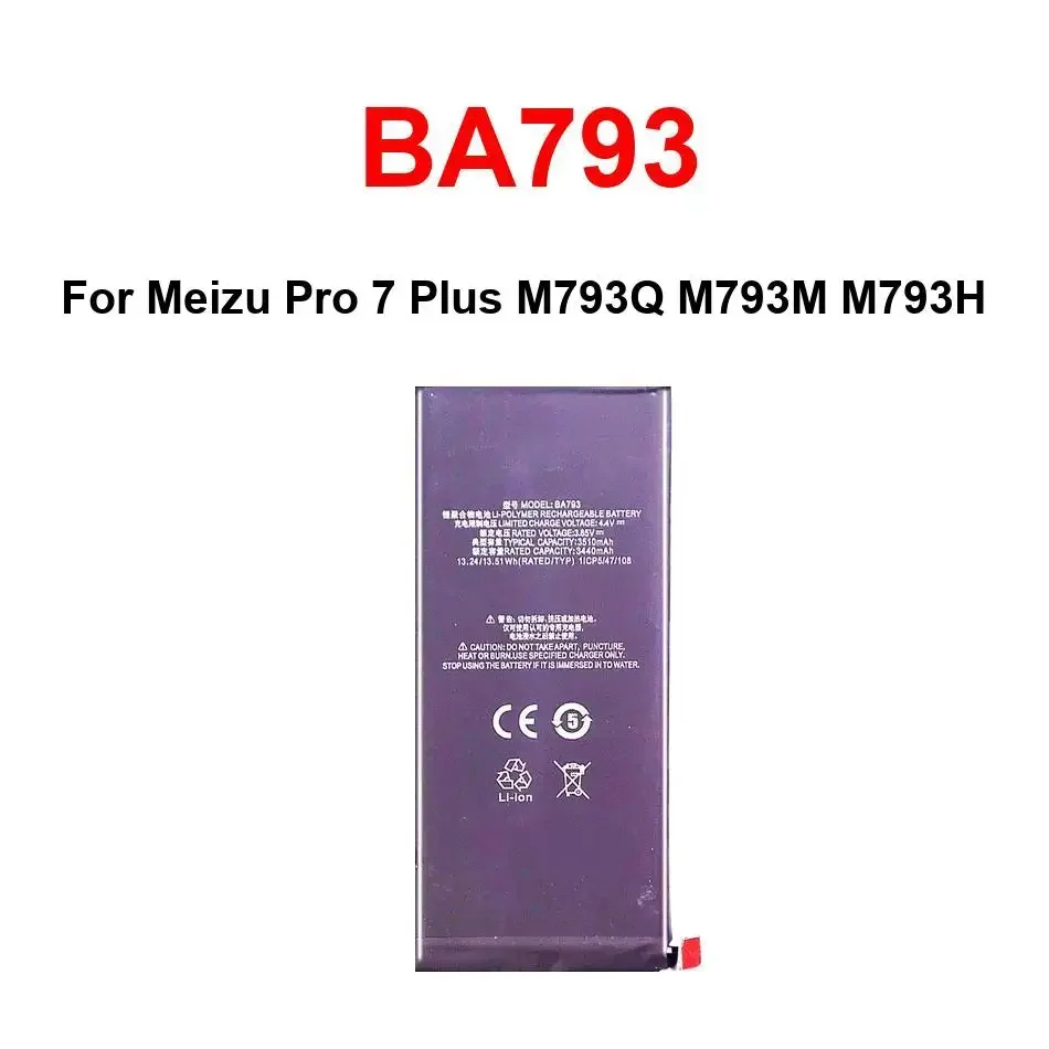 Mobile Phone Battery High-Performance For Meizu Pro 7 Plus M793Q M793M M793H Eco-Friendly BA793
Mobile Phone Battery High-Performance For Meizu Pro 7 Plus M793Q M793M M793H Eco-Friendly BA793