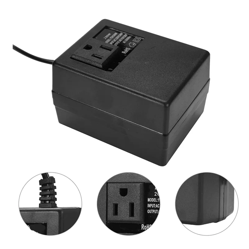 PORK-200W Voltage Converter 220V To 110V Transformer Voltage Converter With Thermal Protection UK Plug
PORK-200W Voltage Converter 220V To 110V Transformer Voltage Converter With Thermal Protection UK Plug
