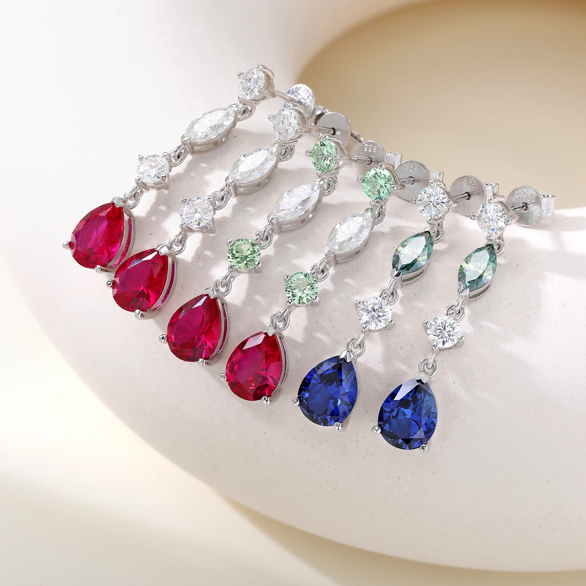 Horse-eye Drop Lab Grown Gemstones 925 Silver Earrings With Tassels For Women Party Style Gift Free Shipping
Horse-eye Drop Lab Grown Gemstones 925 Silver Earrings With Tassels For Women Party Style Gift Free Shipping