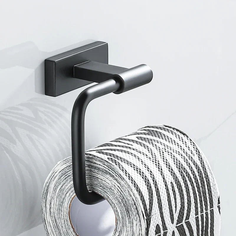 Black Stainless Steel Toilet Paper Holder Wall Mounted Washroom Organizer Tissue Storag Roll Hanger House Bathroom Accessories
Black Stainless Steel Toilet Paper Holder Wall Mounted Washroom Organizer Tissue Storag Roll Hanger House Bathroom Accessories