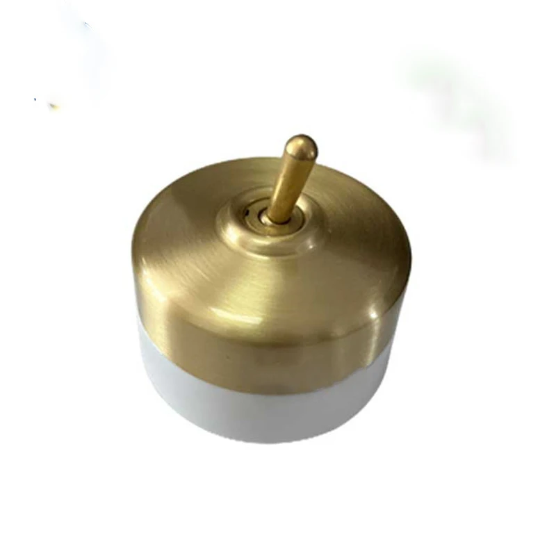 Retro Brass Hotel Porcelain Wood Light Living Room Nordic Luxury Homestay Round White Goldden Toggle Wall Light Switch110v 220v
Retro Brass Hotel Porcelain Wood Light Living Room Nordic Luxury Homestay Round White Goldden Toggle Wall Light Switch110v 220v