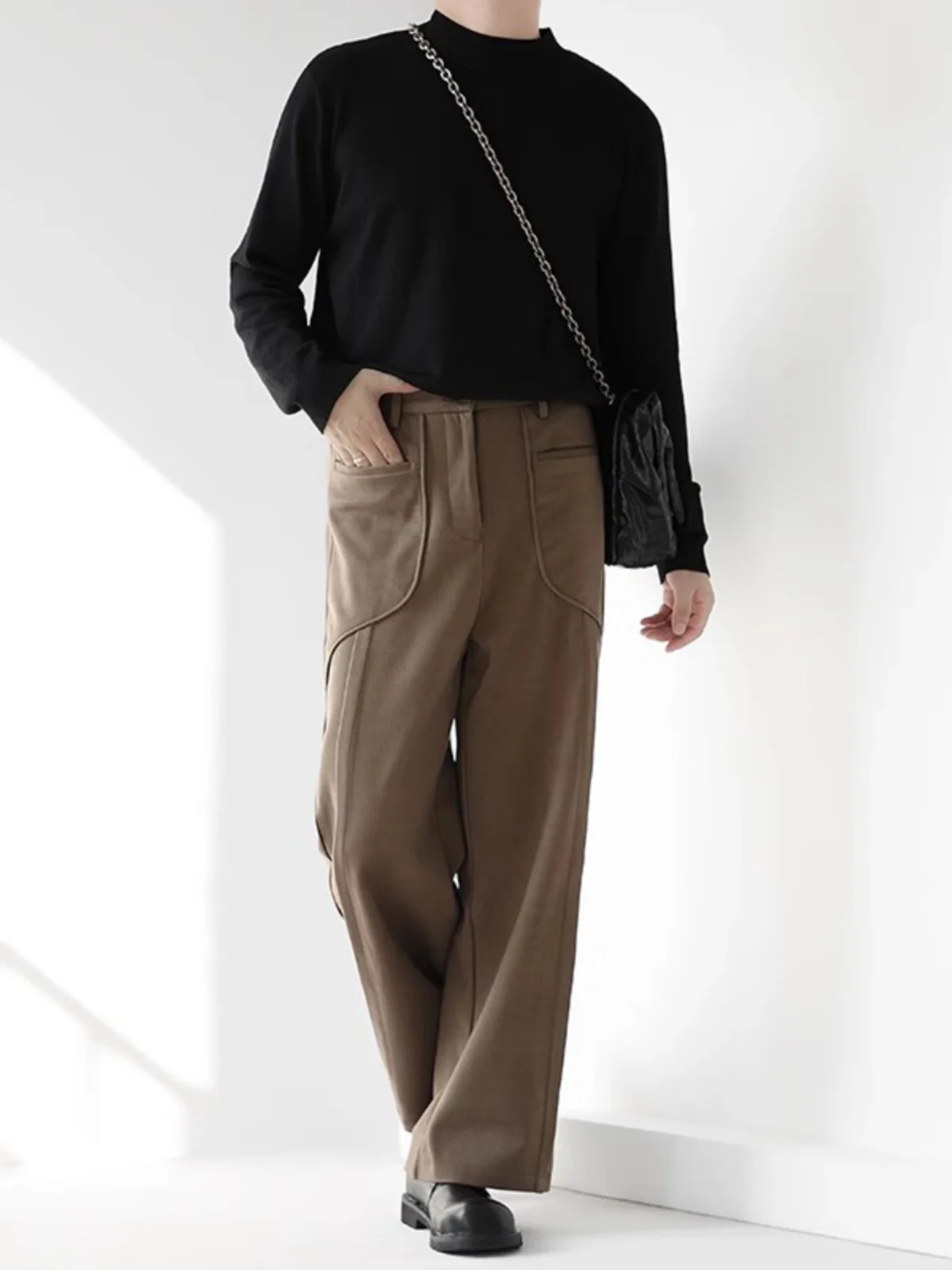 Casual Men's Thi Wide Leg Suit Pants Winter Long Trousers Youth Faion Straight Cut Wool Blend Easy Care No Brand Registered
Casual Men's Thi Wide Leg Suit Pants Winter Long Trousers Youth Faion Straight Cut Wool Blend Easy Care No Brand Registered