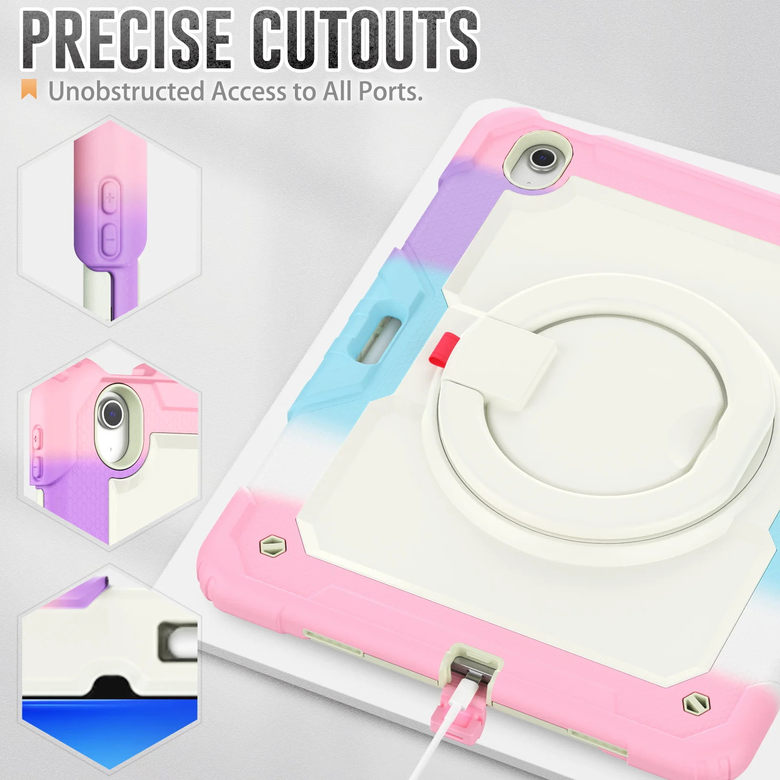 Case For iPad Air Pro 13 2026 M4 2025 M5 M4 2024 M3 M2 Pro 12.9 2018-2022 3rd 4th 5th 6th Gen. 360 Rotating Handle Grip Cover
Case For iPad Air Pro 13 2026 M4 2025 M5 M4 2024 M3 M2 Pro 12.9 2018-2022 3rd 4th 5th 6th Gen. 360 Rotating Handle Grip Cover