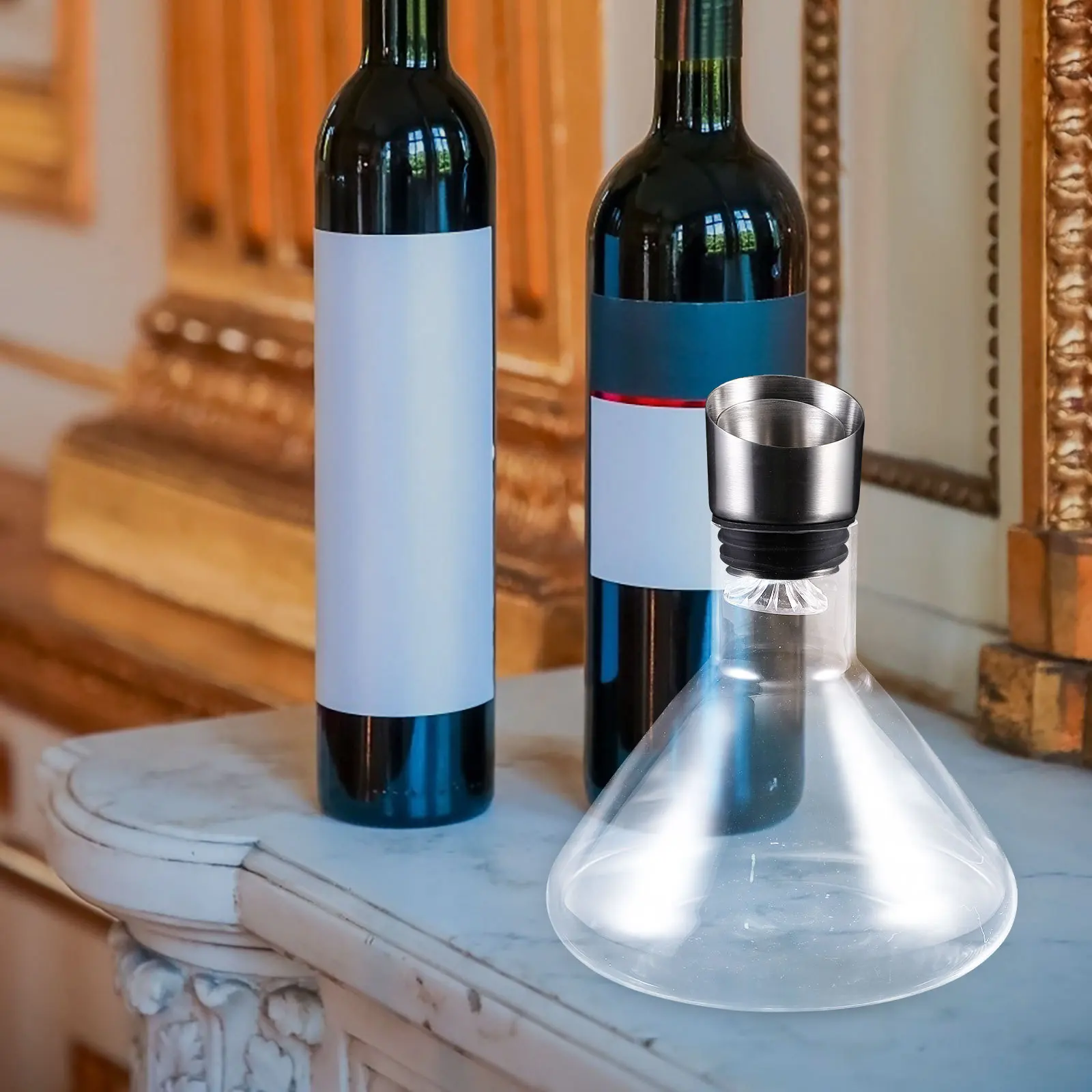 Glass Whisky Decanter with Large Opening Fast Wine Dispenser for Red Wine Aeration Creative Liquor Divider Home Barware
Glass Whisky Decanter with Large Opening Fast Wine Dispenser for Red Wine Aeration Creative Liquor Divider Home Barware