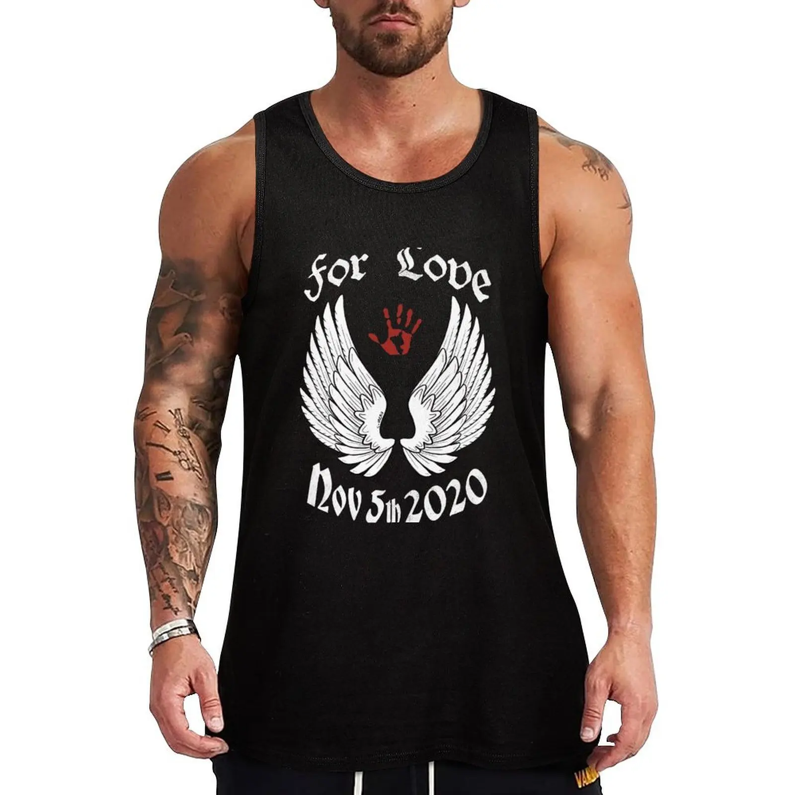 For love (White Wings White Font) Tank Top Simple Casual Tank Top Basic Lightweight Undershirt
For love (White Wings White Font) Tank Top Simple Casual Tank Top Basic Lightweight Undershirt