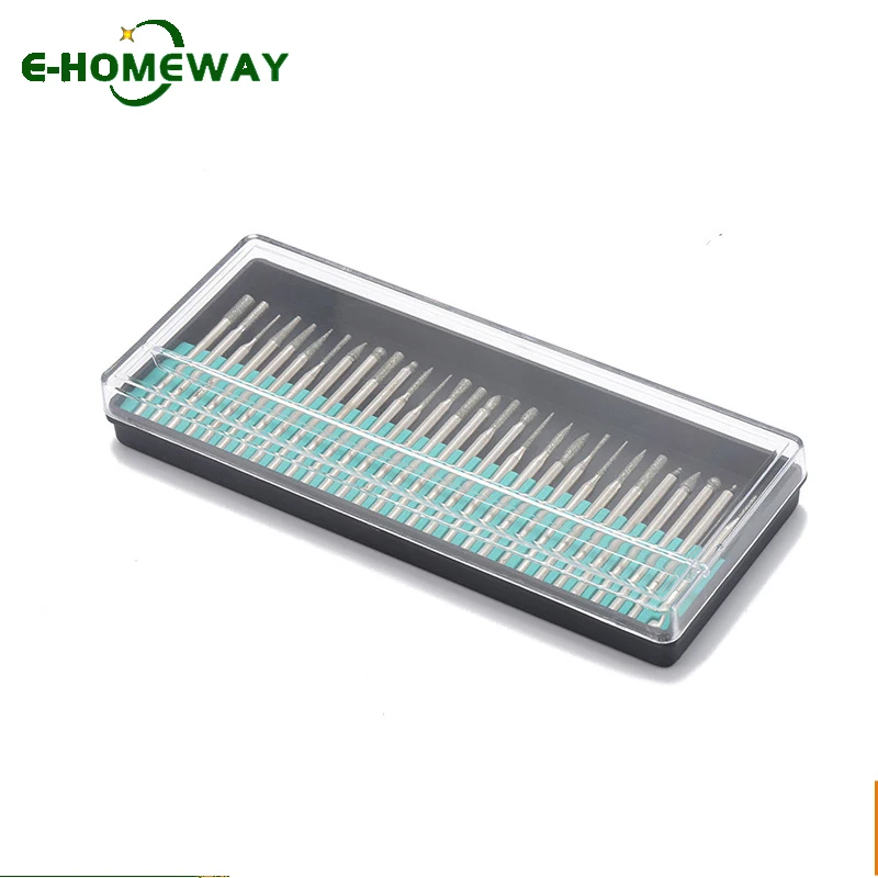 30pcs Diamond Grinding Burr Needle Point Engraving Carving Polishing For Glass Jade Stone 2.35/3mm Drill Bit Rotary Tool Set
30pcs Diamond Grinding Burr Needle Point Engraving Carving Polishing For Glass Jade Stone 2.35/3mm Drill Bit Rotary Tool Set