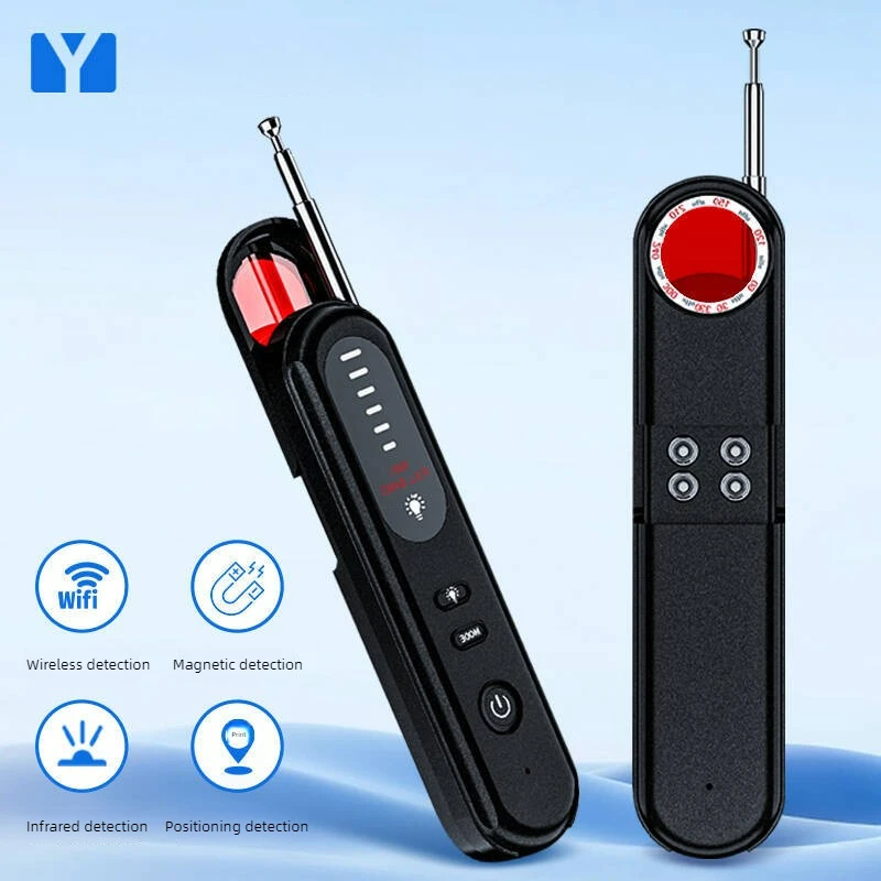 Детектор камер T01: Антишпионский сканер беспроводных сигналов, инфракрасный ночное видение, для безопасности отелей
Детектор камер T01: Антишпионский сканер беспроводных сигналов, инфракрасный ночное видение, для безопасности отелей