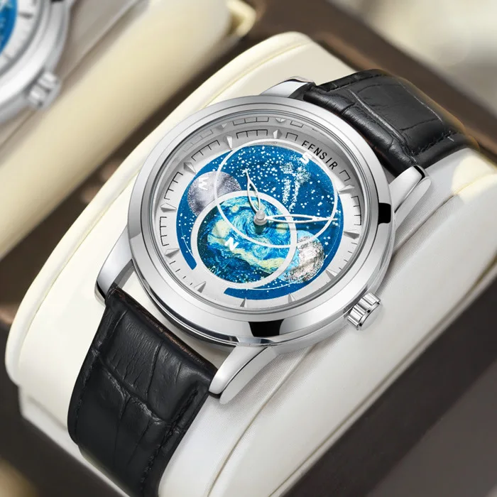 Personality Three-body Rotating Starry Sky Pattern Hot Selling Decorative Creative Unique Quartz Watch Leather Male Watch Clock
Personality Three-body Rotating Starry Sky Pattern Hot Selling Decorative Creative Unique Quartz Watch Leather Male Watch Clock