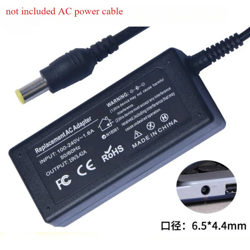 19V 3.42A 6.5*4.4mm 65W Laptop AC Power Adapter Cable Charger for LG Monitor C500 A380 R380 R410 R510 R560 R580 R590 R57 29EB73
19V 3.42A 6.5*4.4mm 65W Laptop AC Power Adapter Cable Charger for LG Monitor C500 A380 R380 R410 R510 R560 R580 R590 R57 29EB73