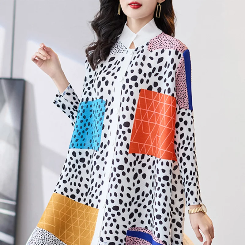 Doudou skirt pleated women dress 2023 casual loose summer and spring youthful long sleeve o neck printed A-line dress women tops
Doudou skirt pleated women dress 2023 casual loose summer and spring youthful long sleeve o neck printed A-line dress women tops