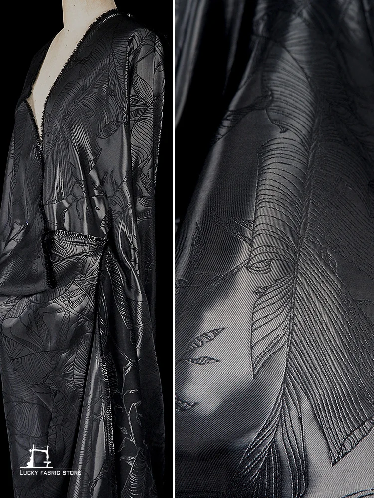 Technologically faux metal, liquid crystal satin, fashion fabric, trench coat, dress, banana leaf pattern, designer fabric
Technologically faux metal, liquid crystal satin, fashion fabric, trench coat, dress, banana leaf pattern, designer fabric