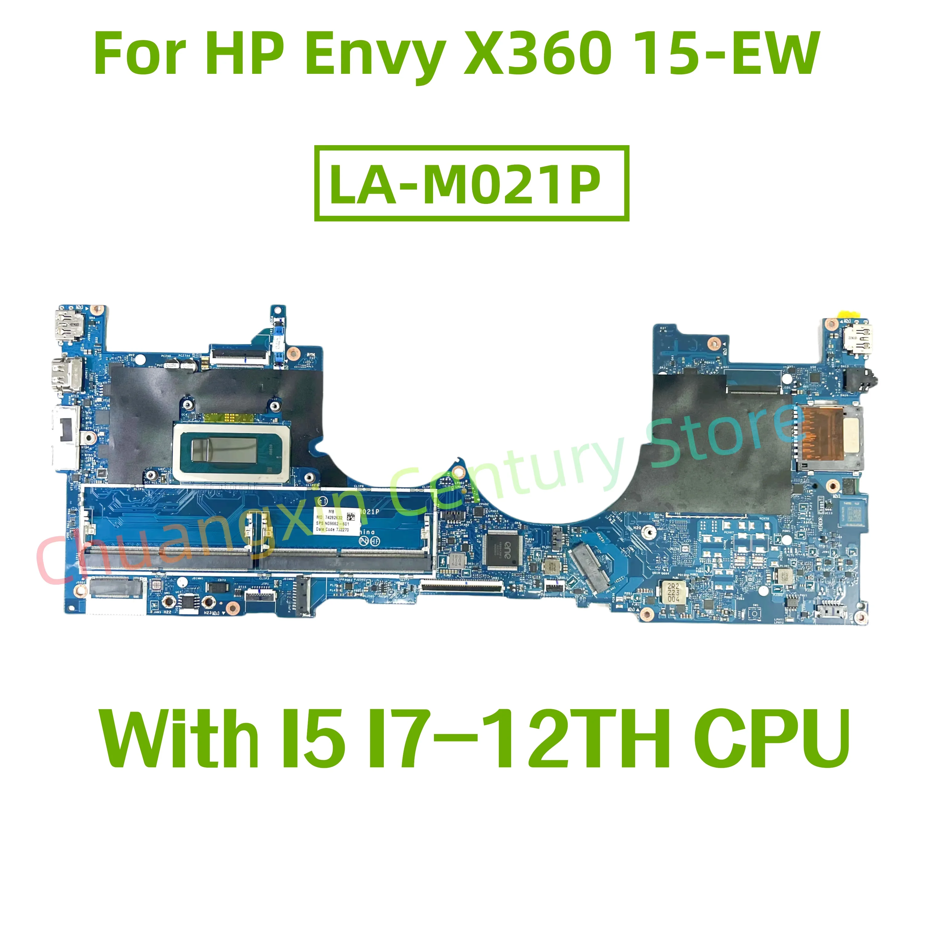 Материнская плата LA-M021P для HP Envy X360 15-EW0023DX 15-EW 15T-EW IPA52, процессор: I5-12TH, I7-12TH, 100% протестирована, полностью рабочая.
Материнская плата LA-M021P для HP Envy X360 15-EW0023DX 15-EW 15T-EW IPA52, процессор: I5-12TH, I7-12TH, 100% протестирована, полностью рабочая.