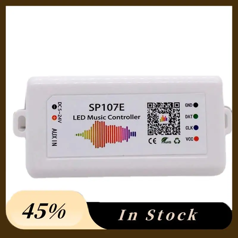 Новый светодиодный музыкальный контроллер SP107E DC5-24V с беспроводным Bluetooth-совместимым полноцветным управлением музыкой SPI с помощью приложения для телефона
Новый светодиодный музыкальный контроллер SP107E DC5-24V с беспроводным Bluetooth-совместимым полноцветным управлением музыкой SPI с помощью приложения для телефона