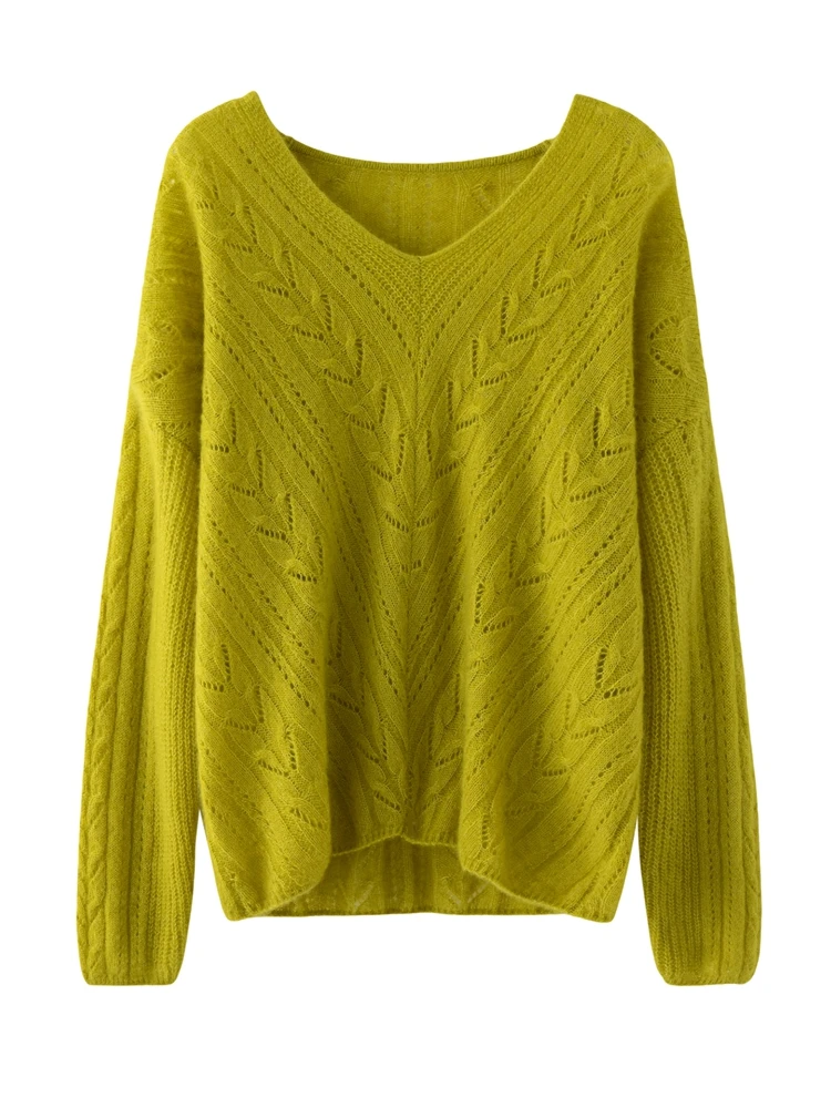 Light Luxury Autumn Winter Woman Sweater Elegant Female 100% Cashmere Knitted Pullover Hollow Out Lady Long Sleeve Clothing Tops
Light Luxury Autumn Winter Woman Sweater Elegant Female 100% Cashmere Knitted Pullover Hollow Out Lady Long Sleeve Clothing Tops