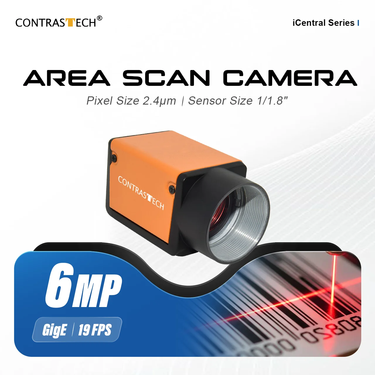 6MP IMX178 19.2fps GigE Industrial Camera for Factory Automation
6MP IMX178 19.2fps GigE Industrial Camera for Factory Automation
