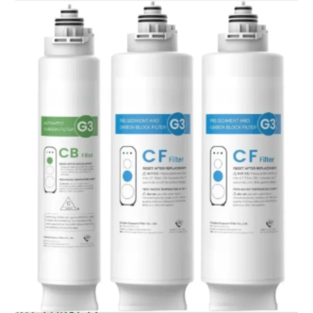 Reverse Osmosis Water Filter 1 Year Combo Pack 2 Sediment Pre Filters 1 Carbon Block
Reverse Osmosis Water Filter 1 Year Combo Pack 2 Sediment Pre Filters 1 Carbon Block