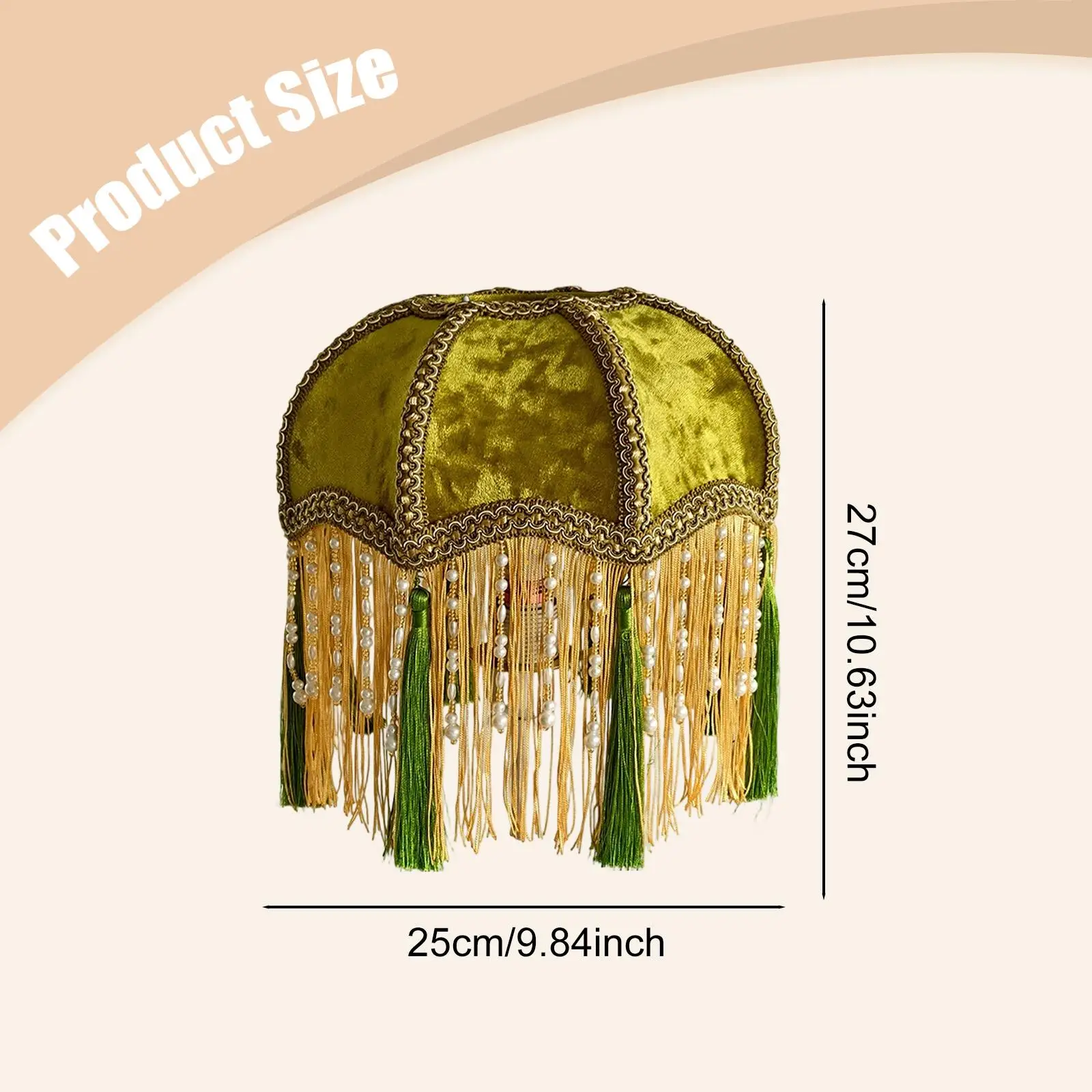 Velvet Table Lamp Shade Vintage Tassel Light Cover Decorative Lampshade for Living Room Bedside Lamp
Velvet Table Lamp Shade Vintage Tassel Light Cover Decorative Lampshade for Living Room Bedside Lamp