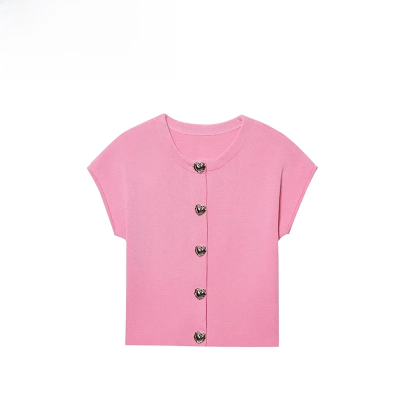 ZAB Autumn New Women's Knitted ort Sve round Ne Heart Button Top Polyester Fiber Straight Cut Commute Sle Single But...
ZAB Autumn New Women's Knitted ort Sve round Ne Heart Button Top Polyester Fiber Straight Cut Commute Sle Single But...
