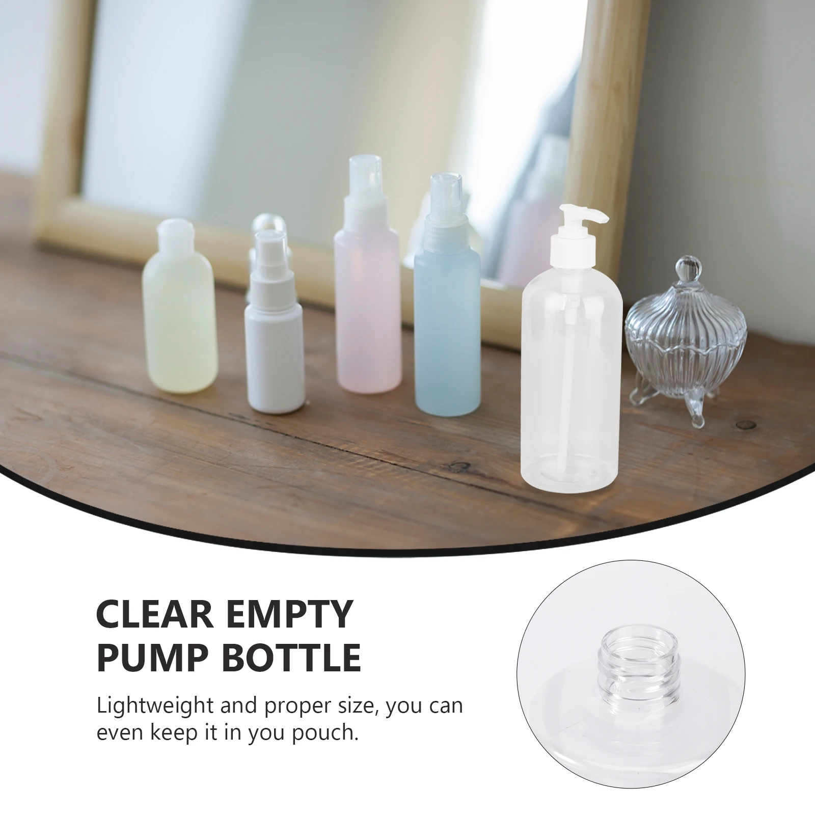 Pump Bottles for Storage Leakproof Travel Clear Empty Lotion Shampoo Dispensers Liquid Soap Detergent PET PP Material
Pump Bottles for Storage Leakproof Travel Clear Empty Lotion Shampoo Dispensers Liquid Soap Detergent PET PP Material