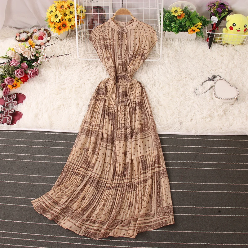 Vintage Ethnic Style Chic Print Party Dress Women's Summer New Short-Sleeved A-Line Dresses Floral Bohemian Beach Vestidos Lady
Vintage Ethnic Style Chic Print Party Dress Women's Summer New Short-Sleeved A-Line Dresses Floral Bohemian Beach Vestidos Lady