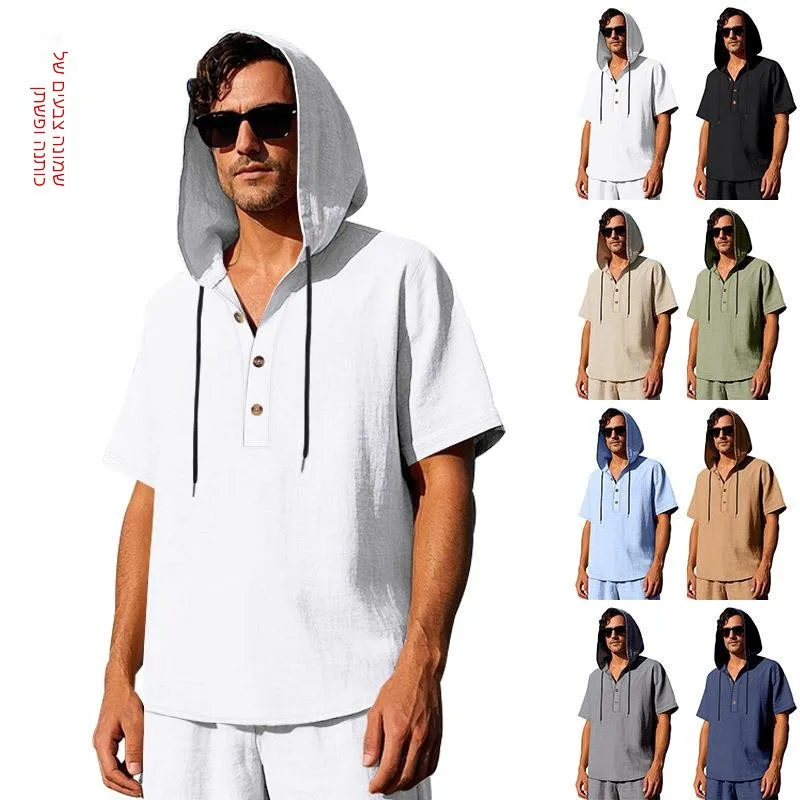 Men's Summer Casual Loose Linen Short Sleeve Shirt Hat Design Breathable Quick Dry Sport Scene CleanFit Style Women's Hoodie
Men's Summer Casual Loose Linen Short Sleeve Shirt Hat Design Breathable Quick Dry Sport Scene CleanFit Style Women's Hoodie