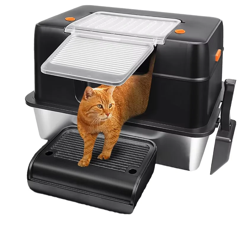 @#XL Side Entry Easy Clean Extra Large Litter Box with Lid Removable Enclosed Metal Cat Pan and High Sided Enclosure
@#XL Side Entry Easy Clean Extra Large Litter Box with Lid Removable Enclosed Metal Cat Pan and High Sided Enclosure