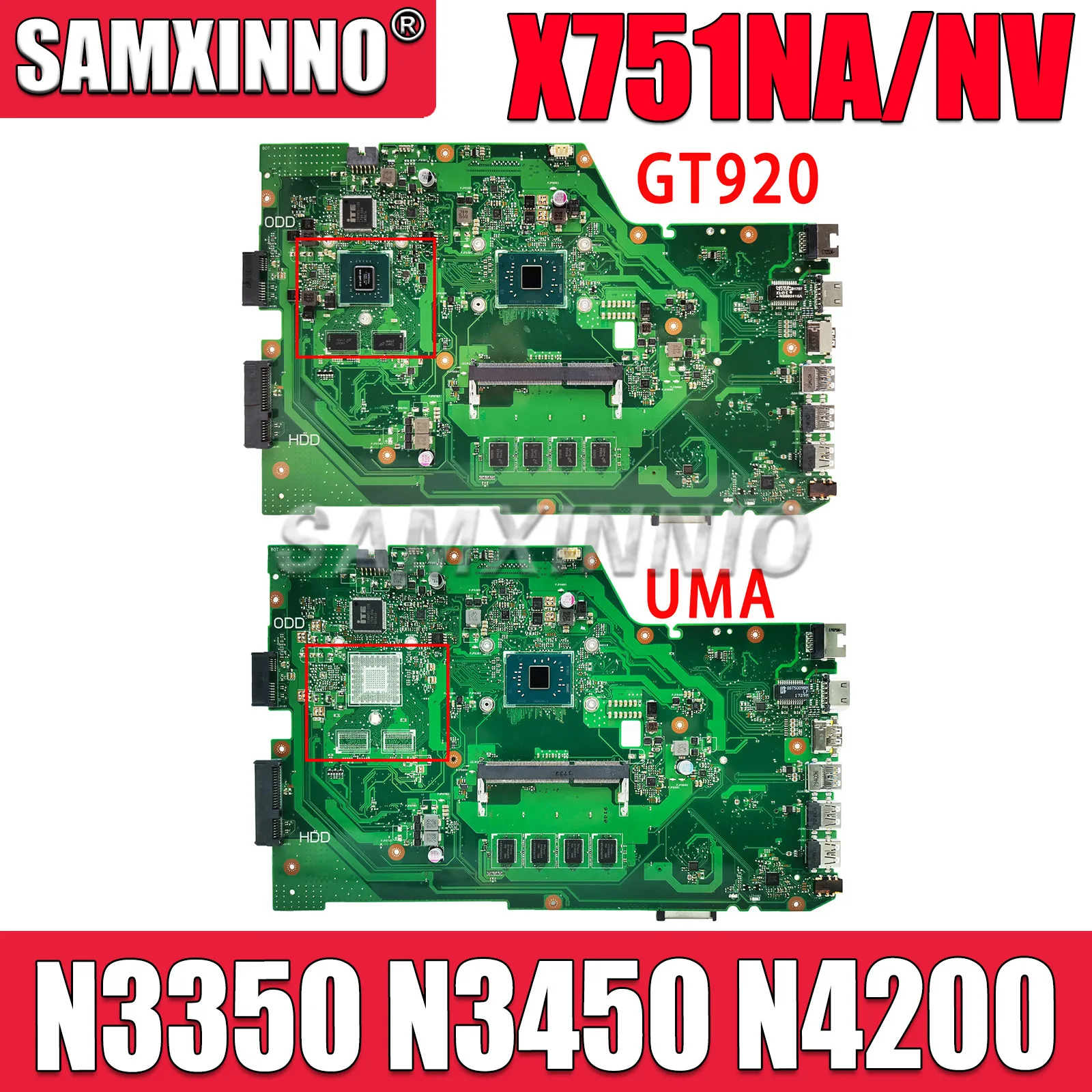 Материнская плата X751NA Материнская плата ASUS X751N X751NV X751NC для ноутбука с процессором N3350 N3450 N4200 4 Гб ОЗУ UMA/GT920MX, полностью протестирована
Материнская плата X751NA Материнская плата ASUS X751N X751NV X751NC для ноутбука с процессором N3350 N3450 N4200 4 Гб ОЗУ UMA/GT920MX, полностью протестирована