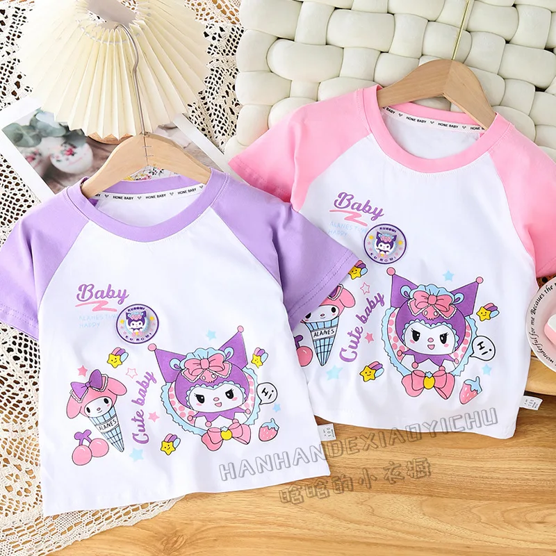 Kids Short Sleeved Undershirt Girls Cute cartoon T-shirt 3-7T Children Girls Sweet Tops Bottoming Shirt t shirt for kids
Kids Short Sleeved Undershirt Girls Cute cartoon T-shirt 3-7T Children Girls Sweet Tops Bottoming Shirt t shirt for kids
