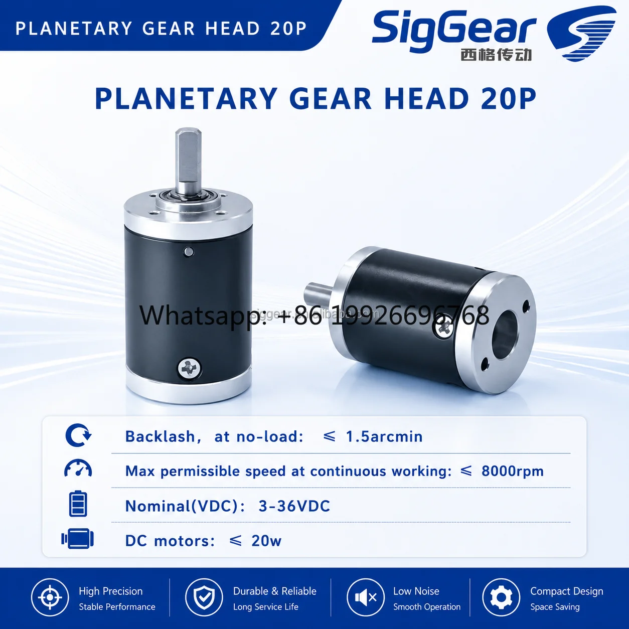 Mini 20mm Planetary Gearbox DC Motor 3V-36V High Accuracy Low Noise Customizable Torque Industrial for Home Appliance Boat & Fan
Mini 20mm Planetary Gearbox DC Motor 3V-36V High Accuracy Low Noise Customizable Torque Industrial for Home Appliance Boat & Fan