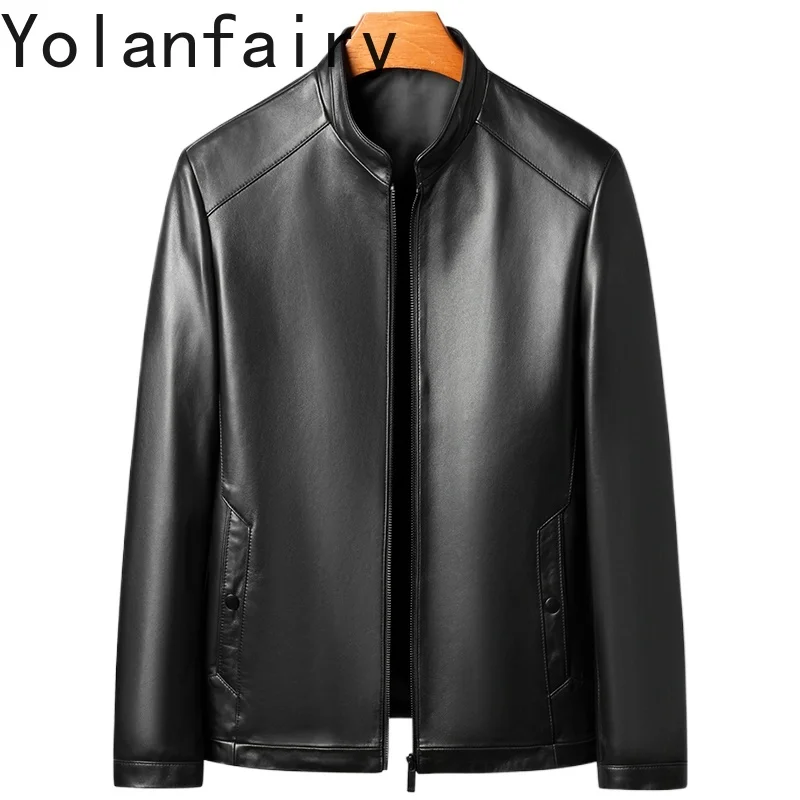 YOLANFAIRY пальто из натуральной овчины, мужская одежда, короткая куртка из натуральной кожи, мужские деловые повседневные куртки из мягкой кожи, пальто
YOLANFAIRY пальто из натуральной овчины, мужская одежда, короткая куртка из натуральной кожи, мужские деловые повседневные куртки из мягкой кожи, пальто