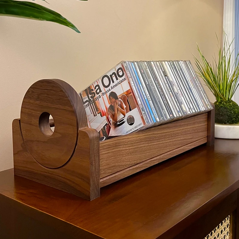 Black walnut cherry wood CD rack, disc stand, solid wood storage shelf, bookshelf, game disc shelf, home storage cabinet
Black walnut cherry wood CD rack, disc stand, solid wood storage shelf, bookshelf, game disc shelf, home storage cabinet