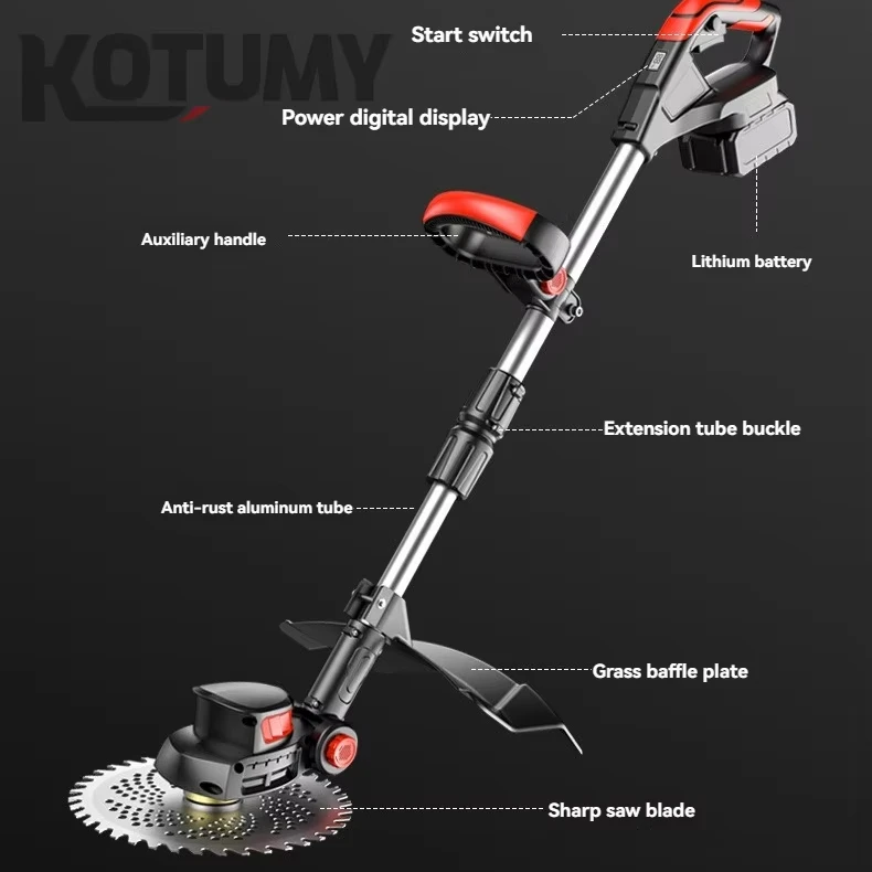 21V Portable Brush Trimmer Rechargeable Lithium Battery Lawn Mower
21V Portable Brush Trimmer Rechargeable Lithium Battery Lawn Mower