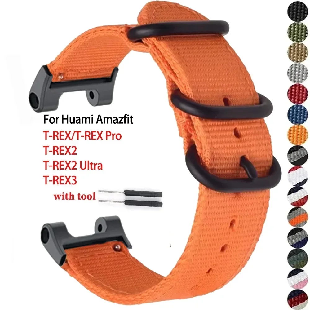 Нейлоновый ремешок для Huami Amazfit T-rex 3/2 pro, ремешок для часов Huami Amazfit T-rex Ultra, спортивный ремень, аксессуары для умных часов, браслет
Нейлоновый ремешок для Huami Amazfit T-rex 3/2 pro, ремешок для часов Huami Amazfit T-rex Ultra, спортивный ремень, аксессуары для умных часов, браслет