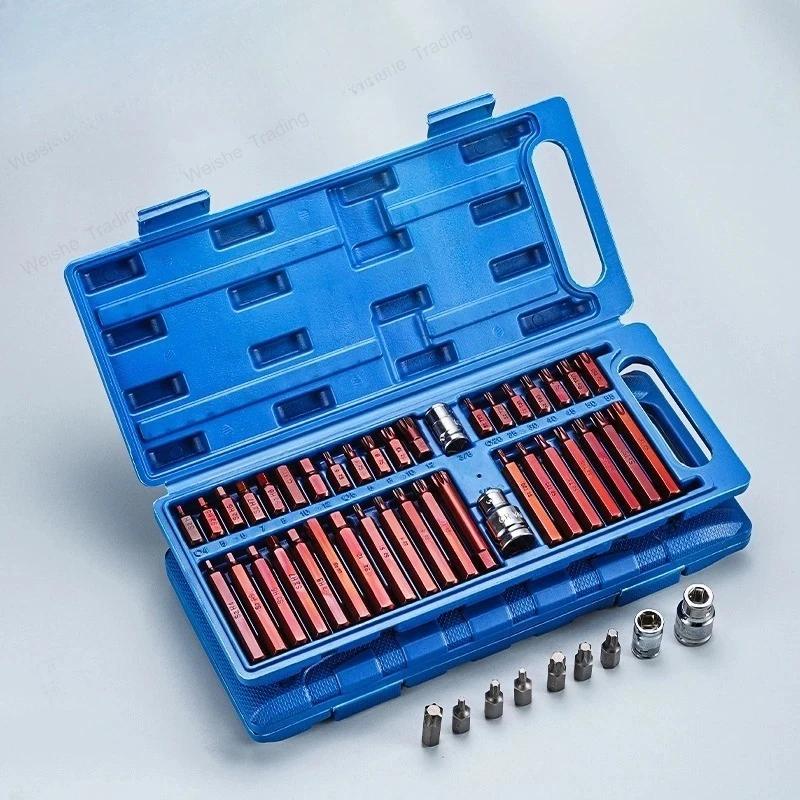 40pcs Torx Star Spline Hex Socket Bit Set Tool Kit Precision Screwdriver Bit Garage Equipment Auto Professional Repair Tools
40pcs Torx Star Spline Hex Socket Bit Set Tool Kit Precision Screwdriver Bit Garage Equipment Auto Professional Repair Tools