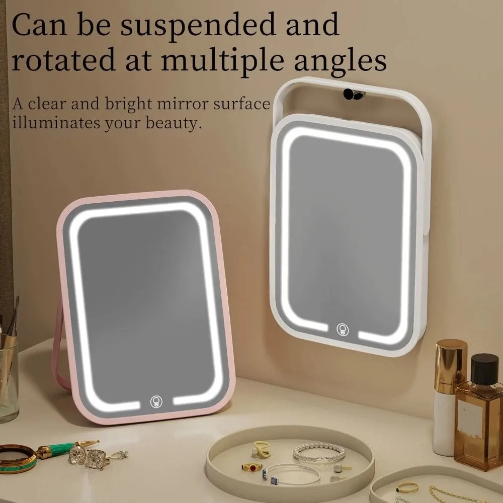 High Definition Rechargeable Makeup Mirror Rechargeable Touch Control LED Lighted Mirror Foldable LED Light
High Definition Rechargeable Makeup Mirror Rechargeable Touch Control LED Lighted Mirror Foldable LED Light
