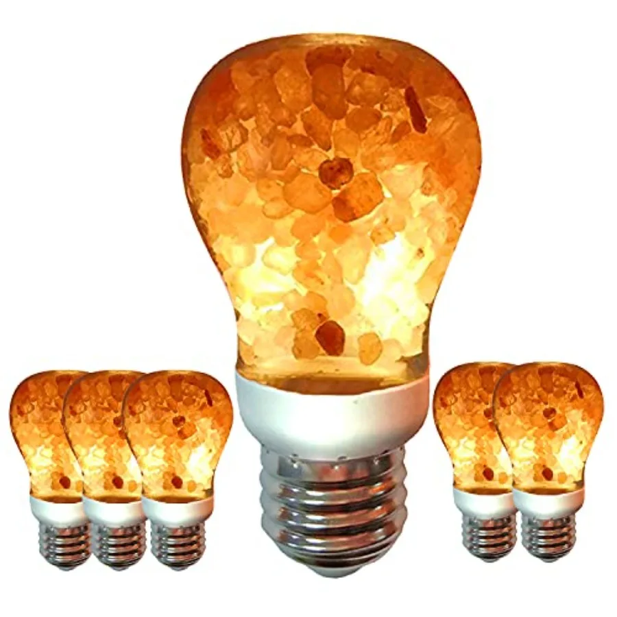 Salt Lamp LED Light Bulbs 60-Watt Equivalent Warm Amber Glow Dimmable E26 Edison light bulb for Decor Homes Offices Kitchen 6 P
Salt Lamp LED Light Bulbs 60-Watt Equivalent Warm Amber Glow Dimmable E26 Edison light bulb for Decor Homes Offices Kitchen 6 P