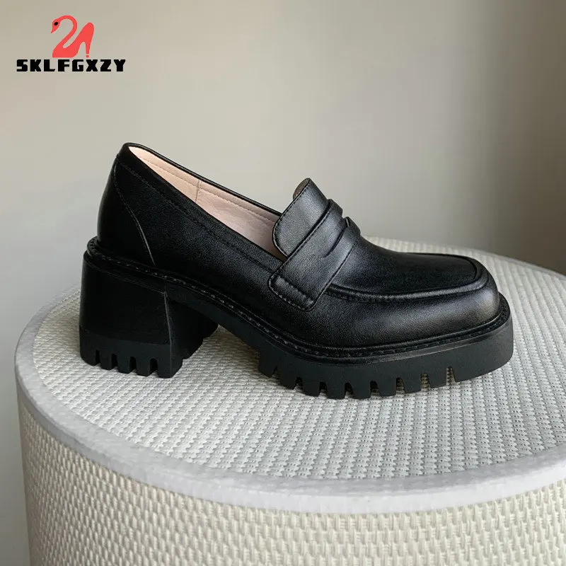 2022 New Shoes Women Platform Pumps 6cm Square Heel High Mary Janes Black Dress Shoes Genuine Leather
2022 New Shoes Women Platform Pumps 6cm Square Heel High Mary Janes Black Dress Shoes Genuine Leather